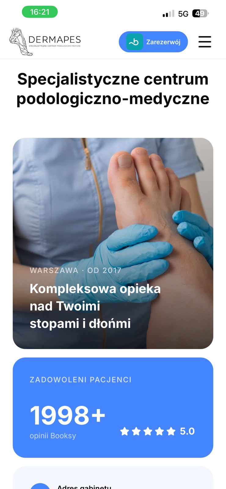 Projekt strony internetowej